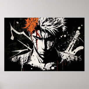 Póster Personalizable Anime inspiró al héroe Poster de pa