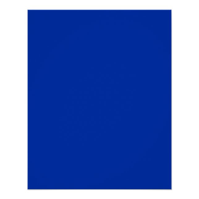 Póster personalizable "Azul VBRANT" (Anverso)