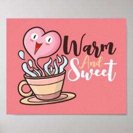 Póster Personalizable Café Cardiaco Personalizado Aroma