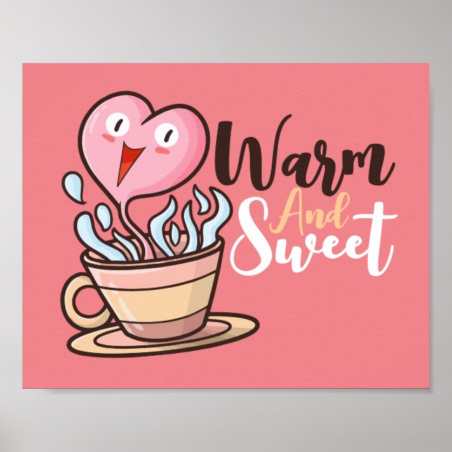 Póster Personalizable Café Cardiaco Personalizado Aroma (Frente)