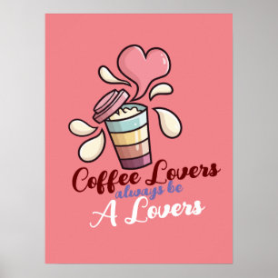 Póster Personalizable Coffee Lovers