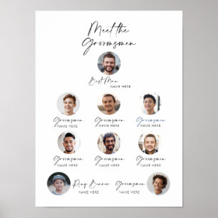 Póster Personalizable Conoce la presentación de los Groom