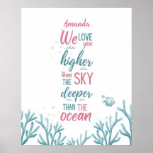 Personalizable de amor de turquesa verde profundo