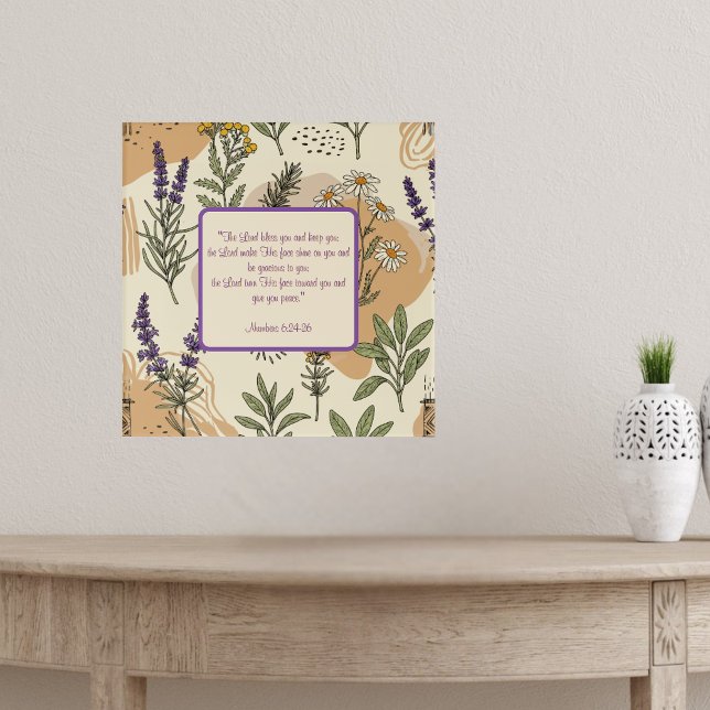 Póster Personalizable de Bendición de Flores Herbales (Subido por el creador)