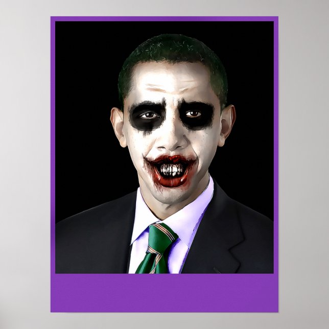 Póster Personalizable de broma de Obama (Frente)