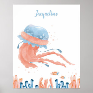 Póster Personalizable de canciones de cuna de la medusa