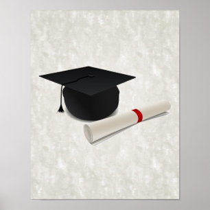 Póster Personalizable de Diploma de Título de Graduación
