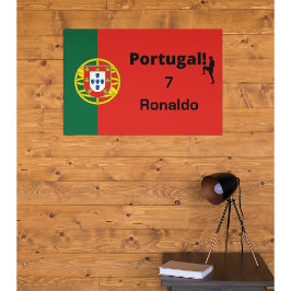 Póster Personalizable de jugador de fútbol de Portugal