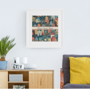 Póster Personalizable doméstico sueco