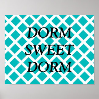 Póster Personalizable Dorm Sweet Dorm Poster