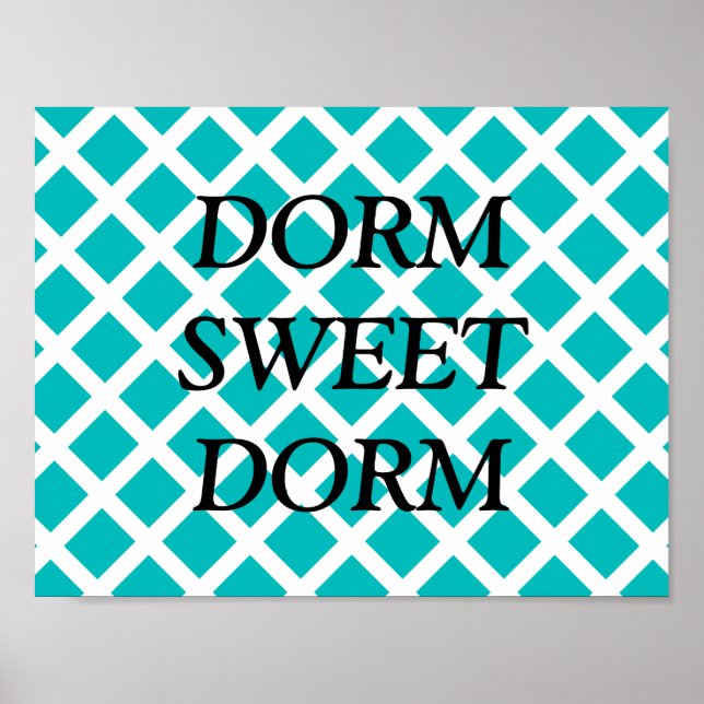 Póster Personalizable Dorm Sweet Dorm Poster (Frente)