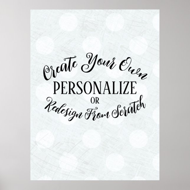 Póster Personalizable en blanco - Crea tu propio (Frente)