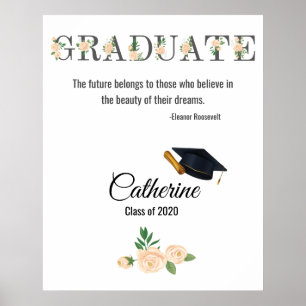 Póster PERSONALIZABLE Felicitaciones Graduación