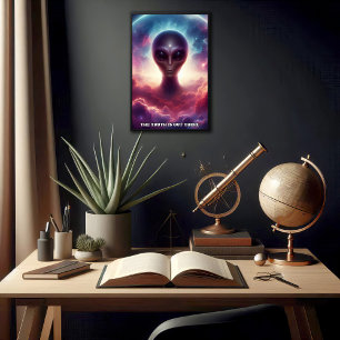 Póster Personalizable Forma de vida extraterritorial