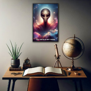 Póster Personalizable Forma de vida extraterritorial