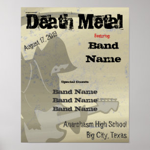 Póster Personalizable Grim Reaper