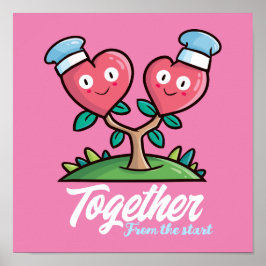 Póster Personalizable Juntos desde el principio