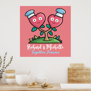 Póster Personalizable juntos para siempre