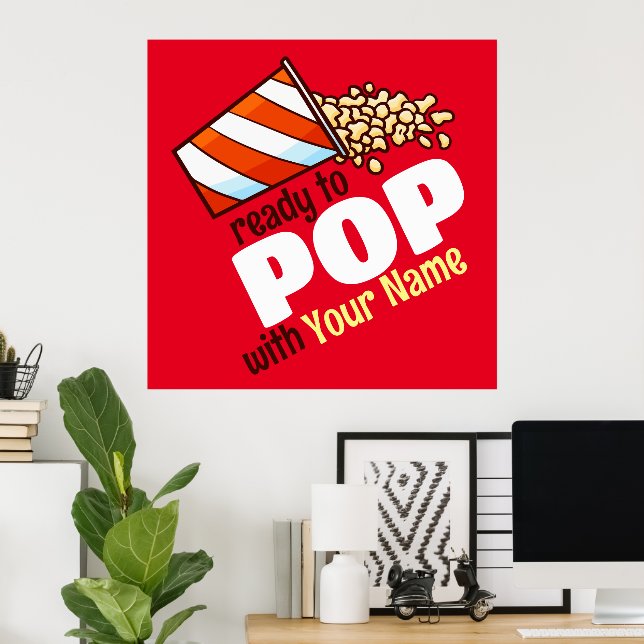 Póster Personalizable listo para POP (Oficina en casa)