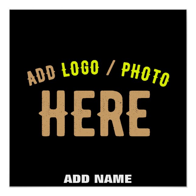 PÓSTER PERSONALIZABLE MODERNO ESTILO NEGRO VERIFICADO MAR (Anverso)