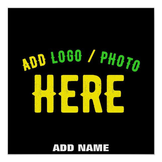 PÓSTER PERSONALIZABLE MODERNO ESTILO NEGRO VERIFICADO MAR (Anverso)