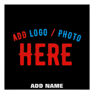 PÓSTER PERSONALIZABLE MODERNO ESTILO NEGRO VERIFICADO MAR