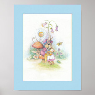 Póster Personalizable Nursery Art: madre y bebé