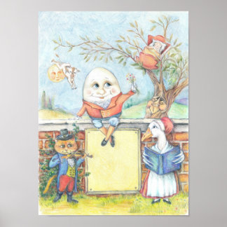 Póster Personalizable Nursery Rhyme poster
