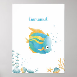 Póster Personalizable Ocean Dreams Discovery Fish