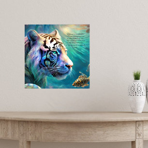 Póster Personalizable Opal Essence Tiger y Tiger Fish