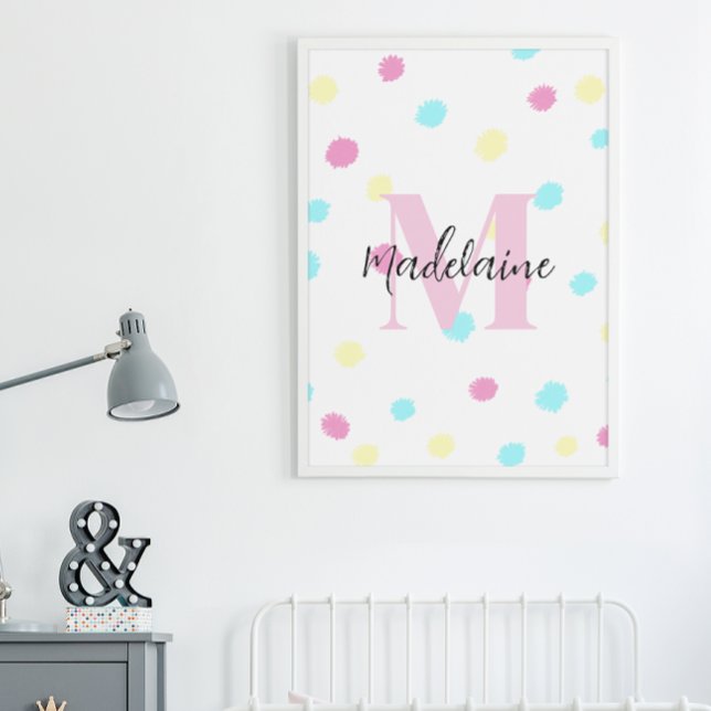 Póster personalizable para habitación de niñas (Subido por el creador)