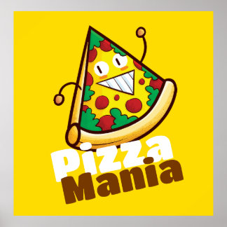 Póster Personalizable Pizza Mania