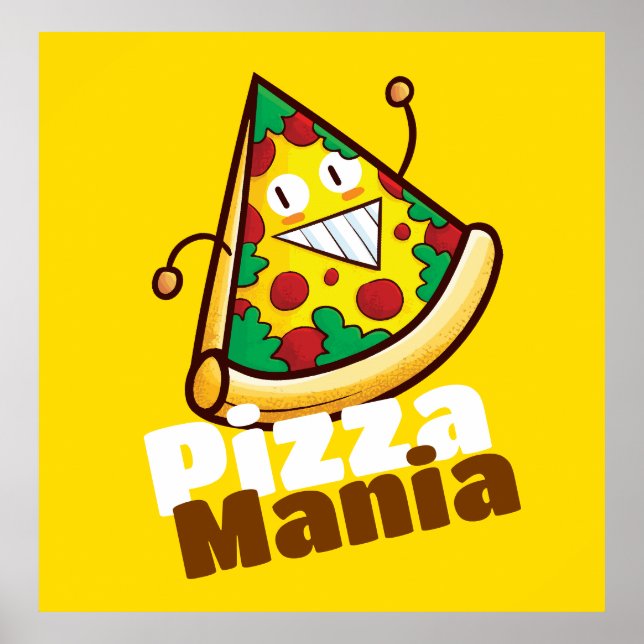 Póster Personalizable Pizza Mania (Frente)
