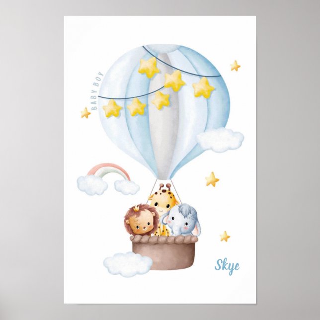 Póster Personalizable Safari Sky Dreamers (Frente)