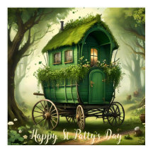 Personalizable San Patricio Boho Gypsy Wagon.