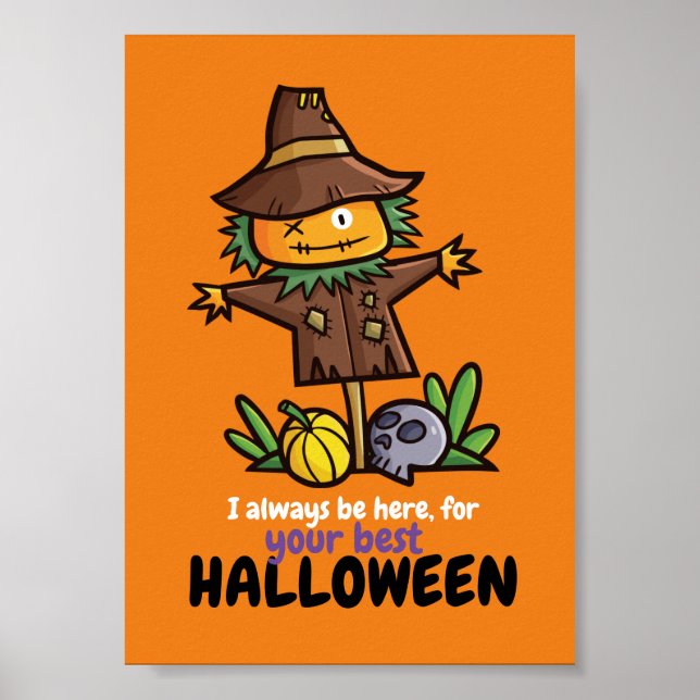 Póster Personalizable Siempre ser la mejor Halloween (Frente)