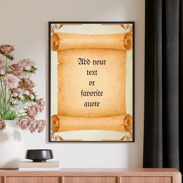 Póster Personalizable Texto Victoriano Poster de desplaza (Subido por el creador)