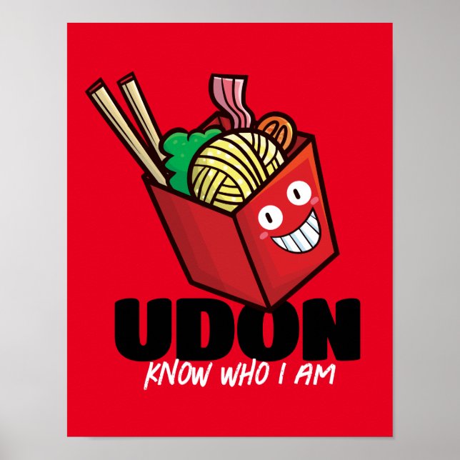 Póster Personalizable Udon sabe quién soy (Frente)