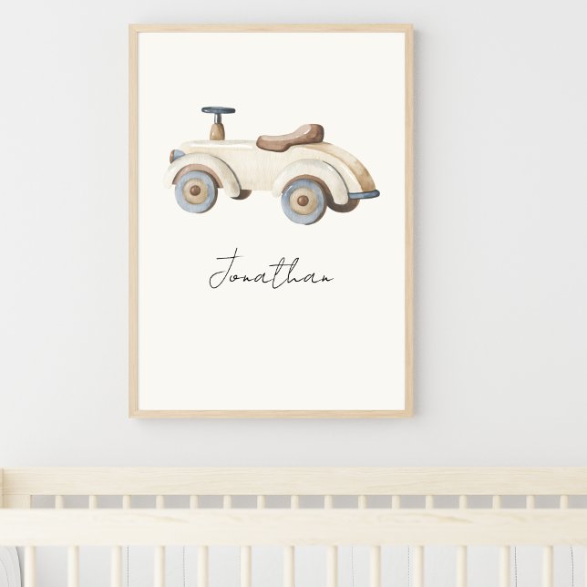 Póster Personalizable Vintage Toy Car (Subido por el creador)