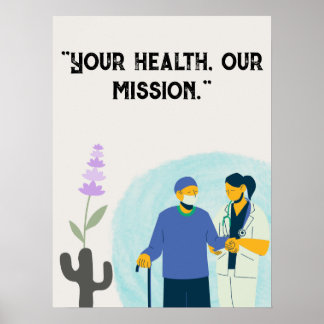Póster Personalización de citas para hospital, centro méd