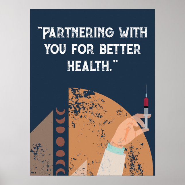 Póster Personalización de citas para hospital, centro méd (Frente)