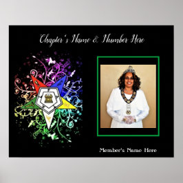 Póster Personalización de la foto de una estrella orienta