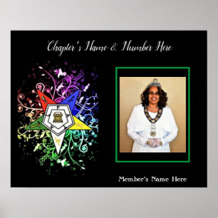 Póster Personalización de la foto de una estrella orienta