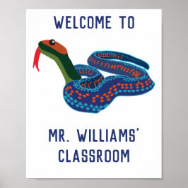 Póster Personalización de la serpiente de protección de l