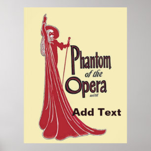Póster Personalización de ópera vintage