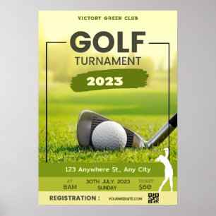 Póster Personalización del Torneo de Golf