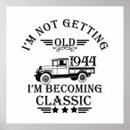 Póster Personalizada fiesta de cumpleaños 80 vintage