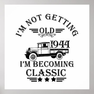 Póster Personalizada fiesta de cumpleaños 80 vintage