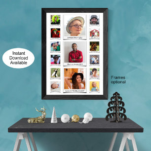 Póster Personalizado 15 Collage de fotos Y Texto