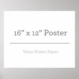 Póster Personalizado 16 x 12 Poster